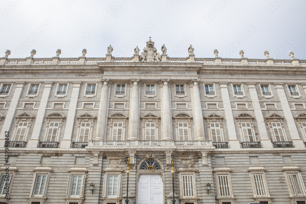 Royal Palace, North east facade, Madrid, Spain