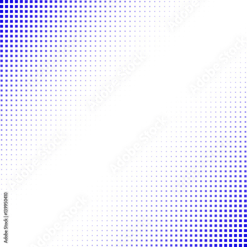 banner with blue squares in the corners. abstract poster. white background. vector illustration.