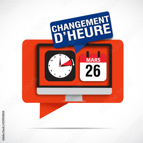 bulles écran : changement d'heure 26 mars 2017