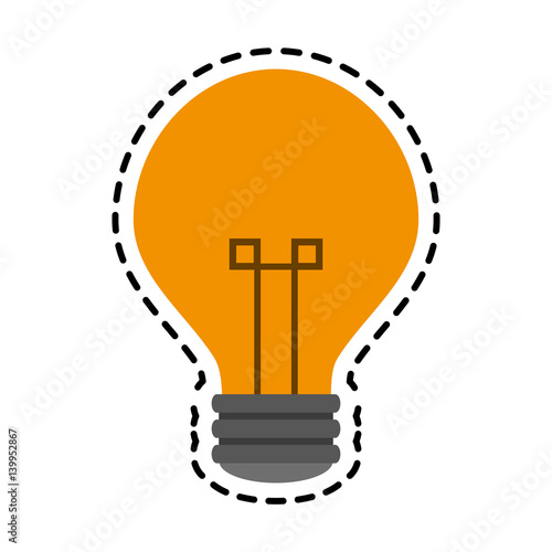 regular lightbulb icon image vector illustration design 