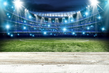 desk for your decoration and football pitch 