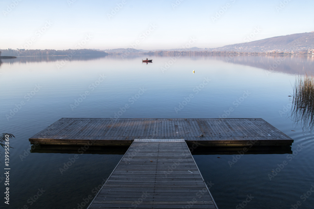 Obraz premium lago di Pusiano