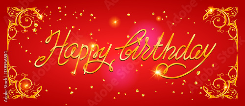 Photography Happy birthday holiday lettering