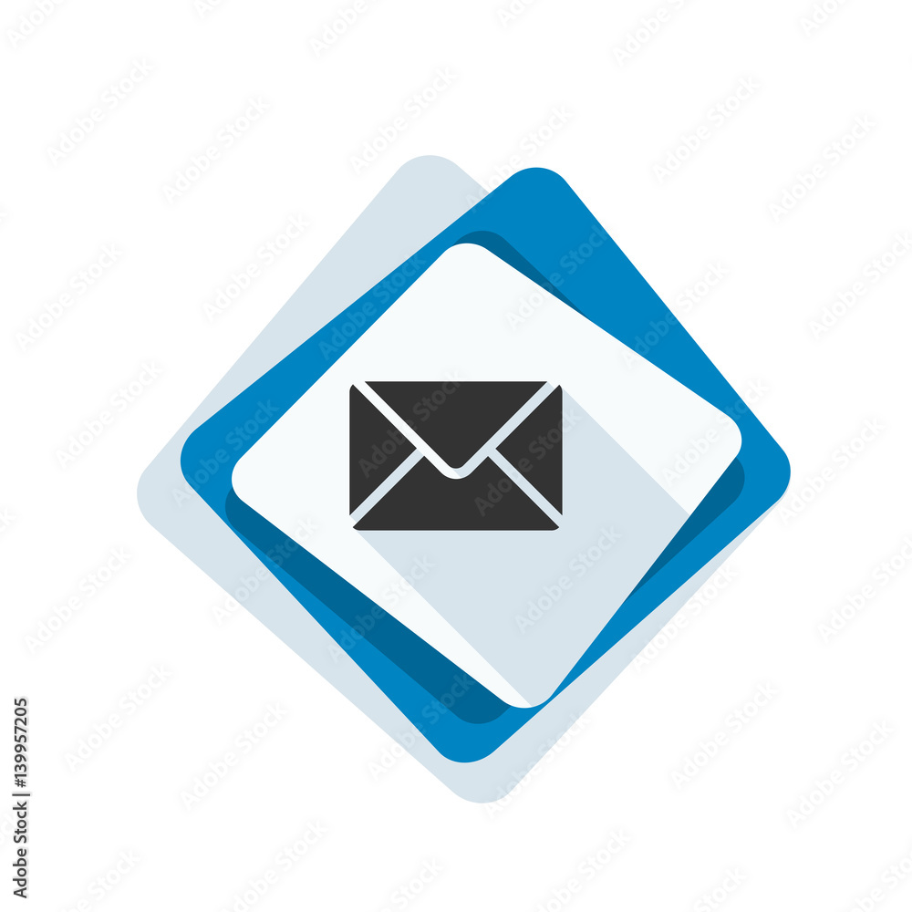 Mail button illustration Mail button illustration