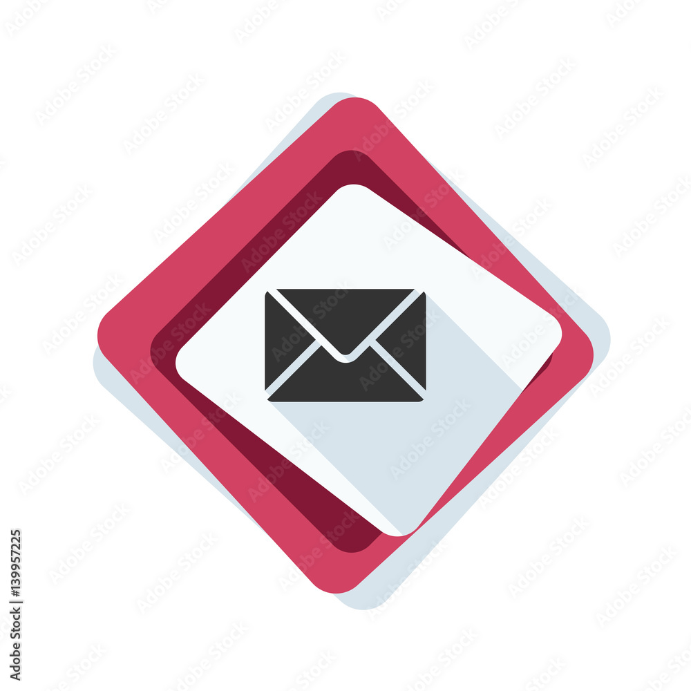 Mail button illustration Mail button illustration