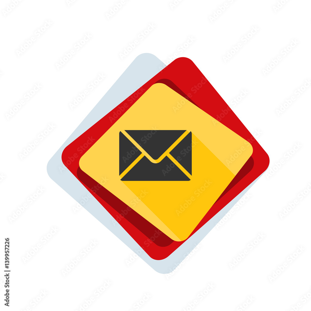 Mail button illustration Mail button illustration
