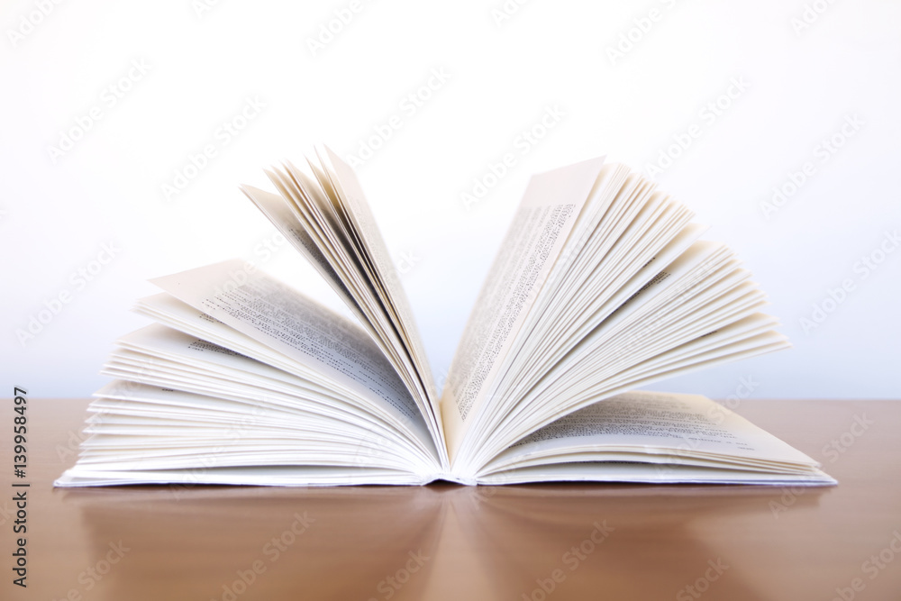An open book An open book