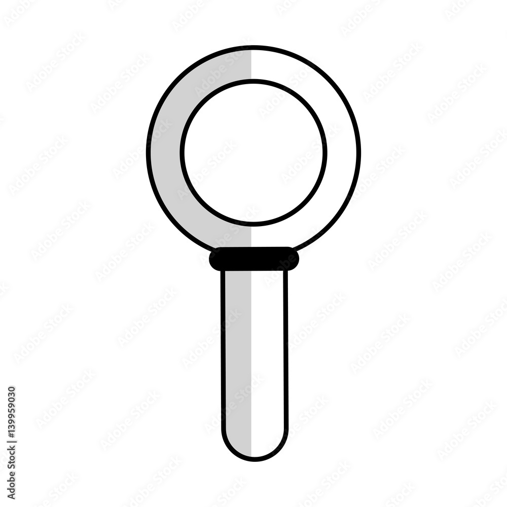 magnifying glass icon over white background. vector illustration magnifying glass icon over white background. vector illustration