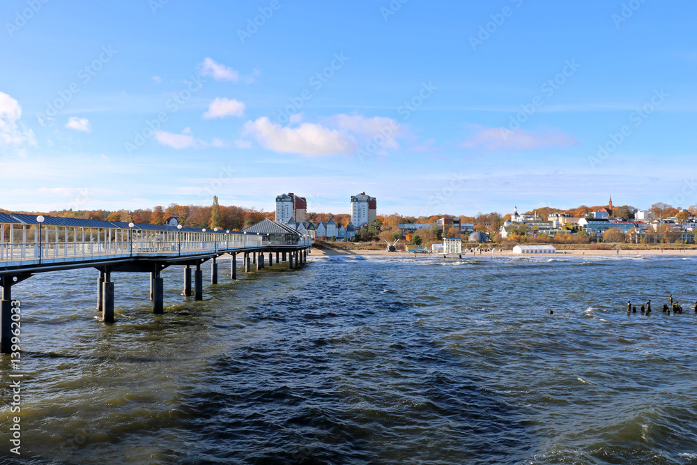 Blick auf Heringsdorf von der Seebrücke