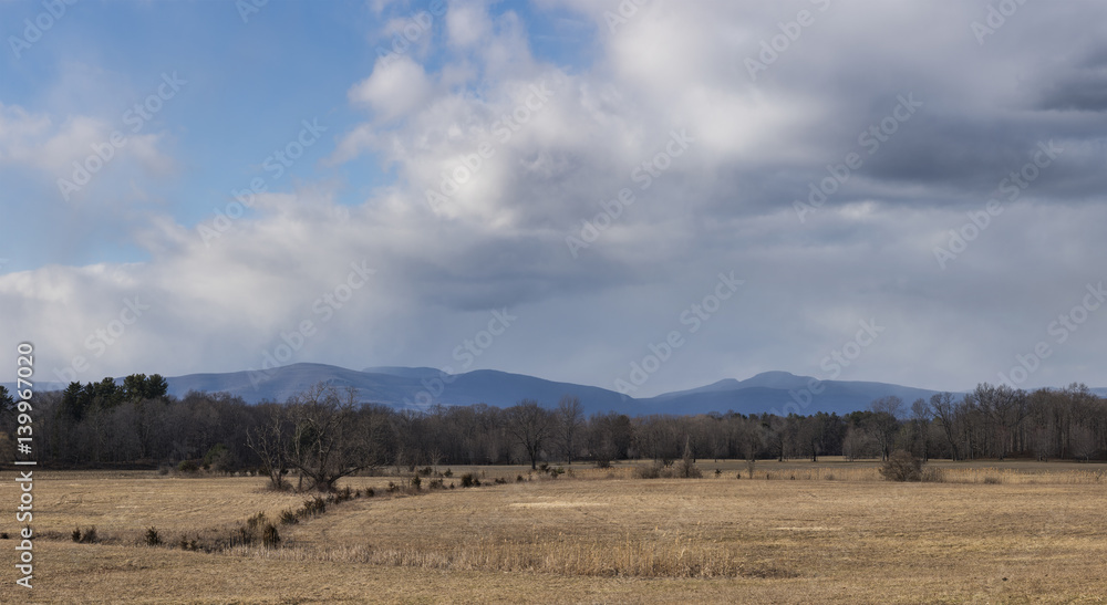 Catskill Mountains and Old Cornfield
