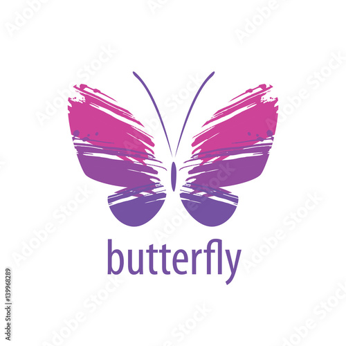 Canvas Print vector butterfly logo