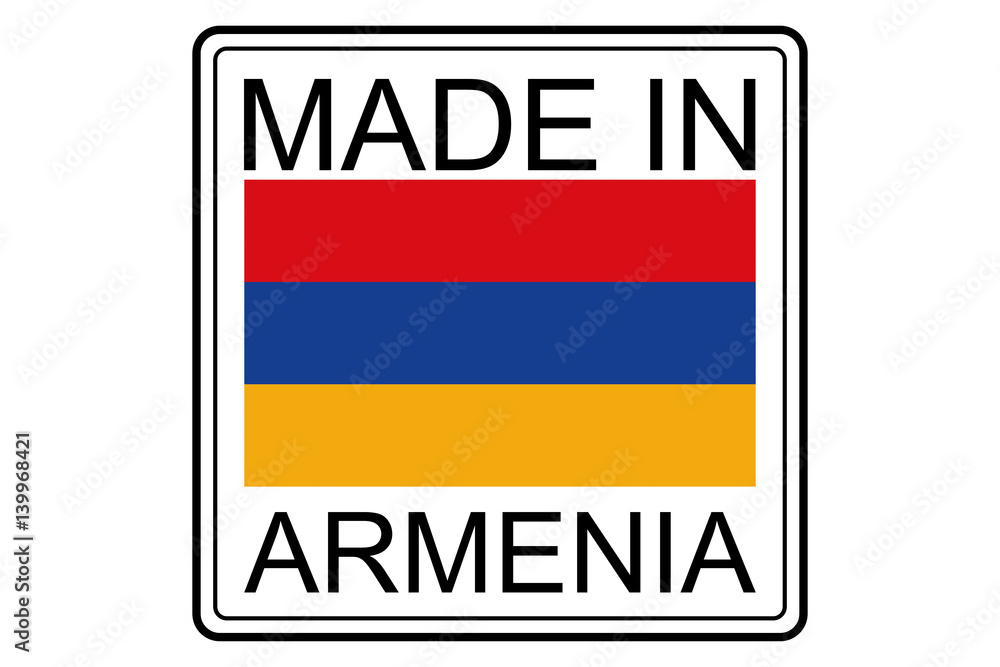 Made in Armenia logo, vector