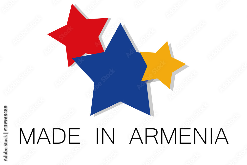 Obraz premium Made in Armenia logo, vector