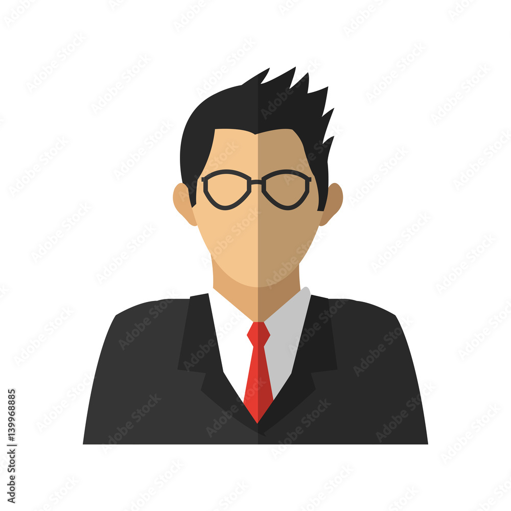 businessman cartoon icon over white background. colorful design. vector illustration businessman cartoon icon over white background. colorful design. vector illustration