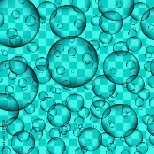 Abstract background from bubbles. Bubbles. Vector illustration.