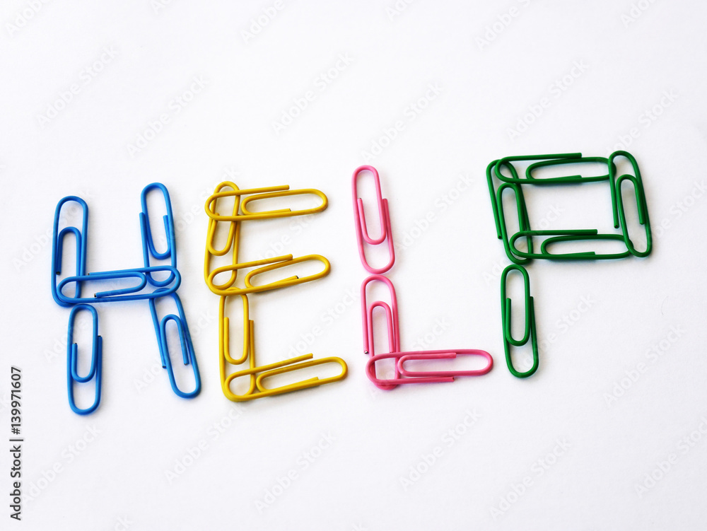 Colorful paper clips