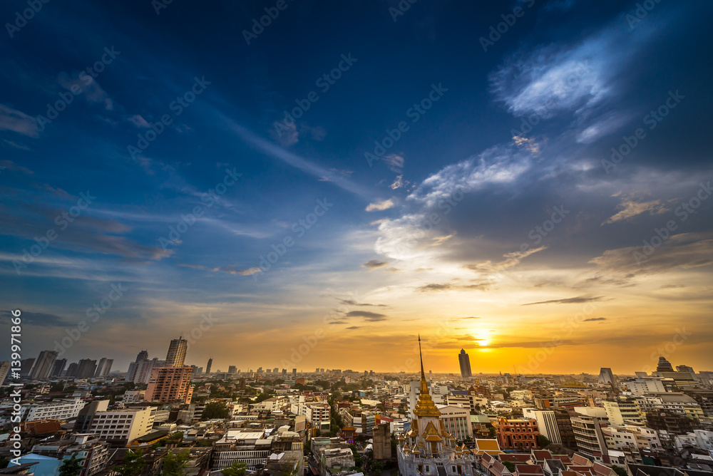 Bangkok metropolis cityscape