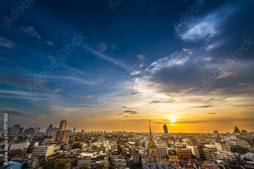 Bangkok metropolis cityscape