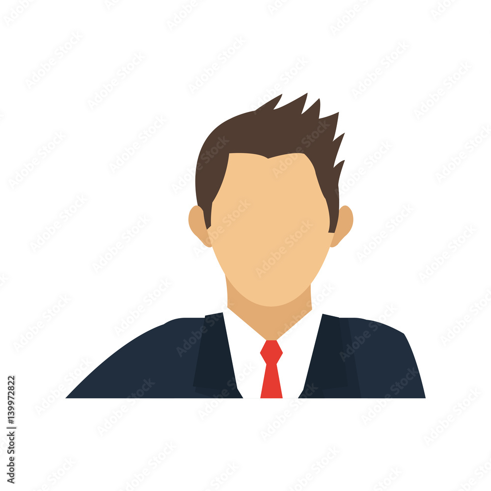 businessman cartoon icon over white background. colorful design. vector illustration businessman cartoon icon over white background. colorful design. vector illustration