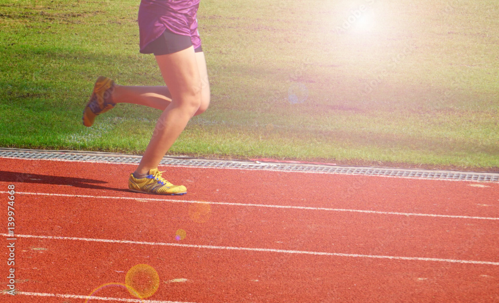 Obraz premium Jogging is a strength to the body.