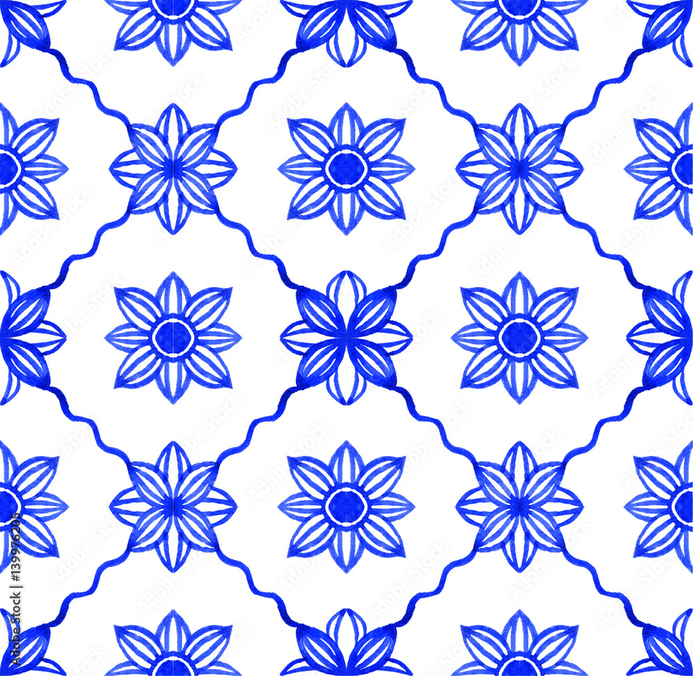 Portuguese azulejo tiles. Blue and white gorgeous seamless patterns. For scrapbooking, wallpaper, cases for smartphones, web background, print, surface texture, pillows, towels, linens bags T-shirts Portuguese azulejo tiles. Blue and white gorgeous seamless patterns. For scrapbooking, wallpaper, cases for smartphones, web background, print, surface texture, pillows, towels, linens bags T-shirts
