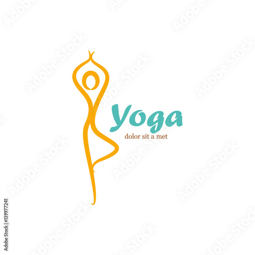 Template logo for yoga