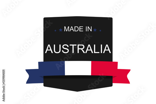 Made in Australia logo, vector