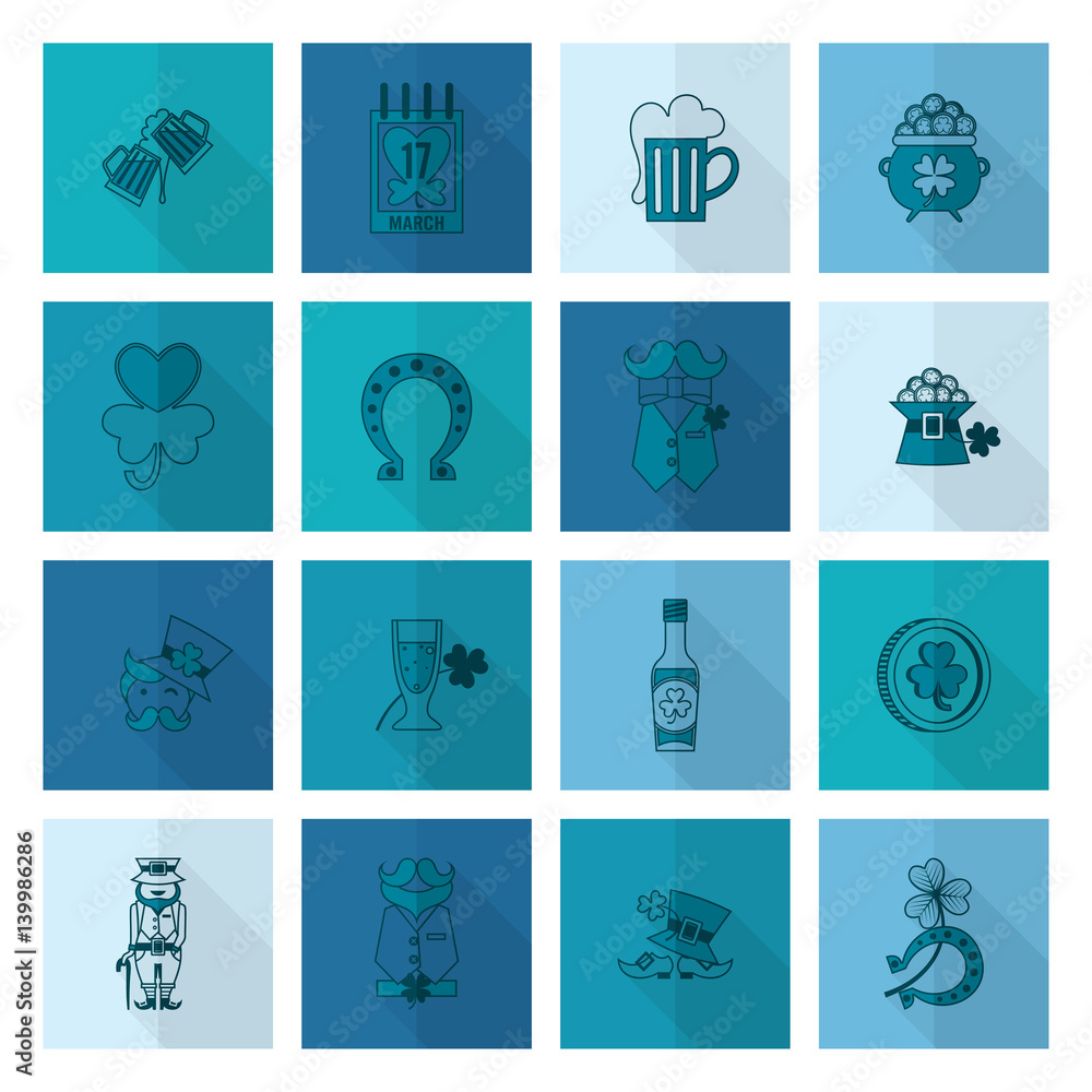Saint Patricks Day Icon Set Saint Patricks Day Icon Set