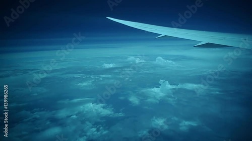 Wallpaper Mural A wonderful and fascinating view from the porthole at an altitude of 11,000 meters. Torontodigital.ca