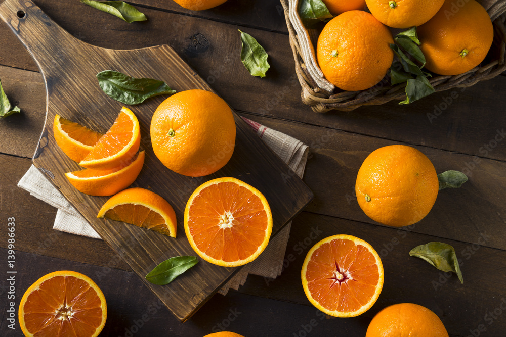 Raw Organic Cara Oranges - obrazy, fototapety, plakaty 