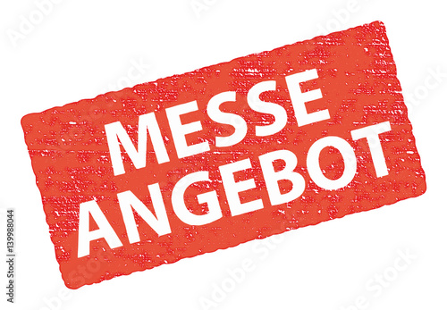 Stempel Messeangebot, rot