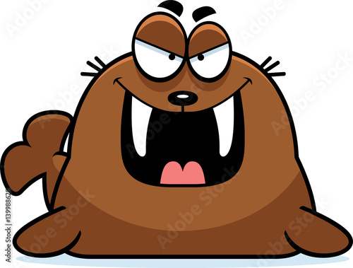 Evil Cartoon Walrus
