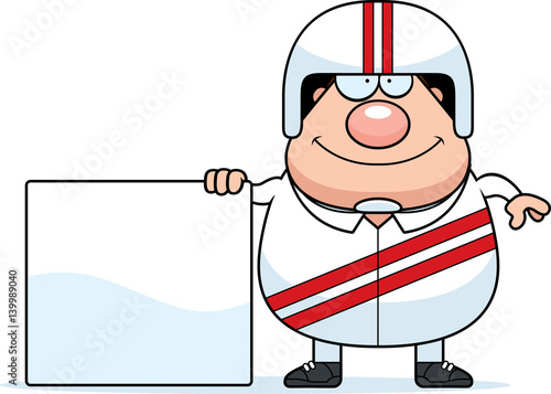 Cartoon Stuntman Sign