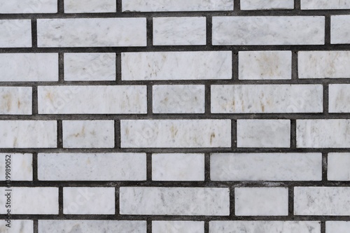 Grey brick wall for background and texture.