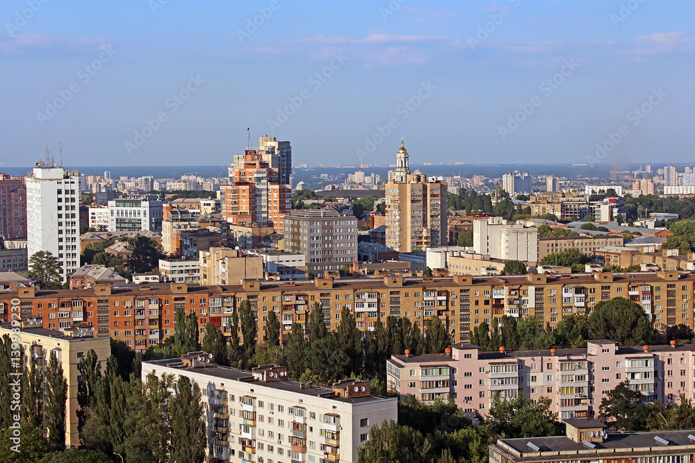 Nice view of Kyiv, the capital of Ukraine