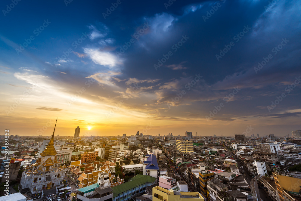 Bangkok metropolis cityscape