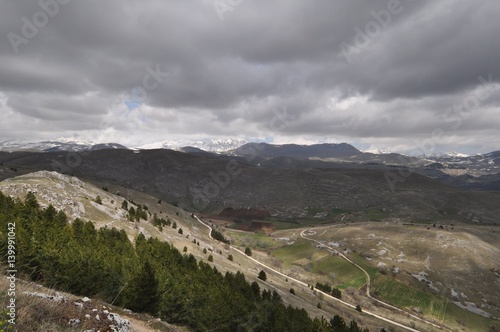 Rocca Calascio, a mountaintop fortress in Abruzzo, Italy