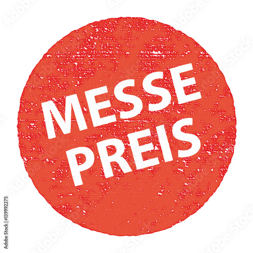 Stempel Messepreis, rot