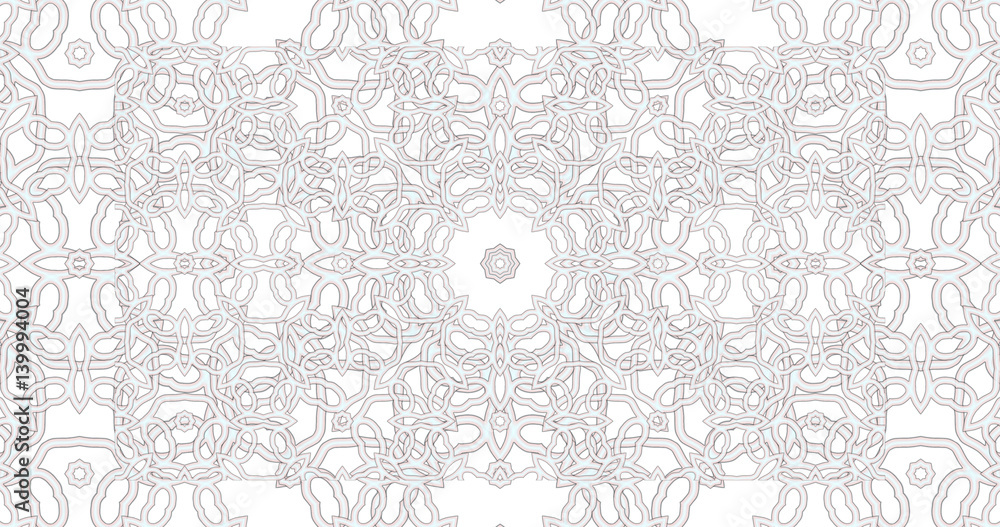 Abstract interwoven ornate geometric  luxury pattern