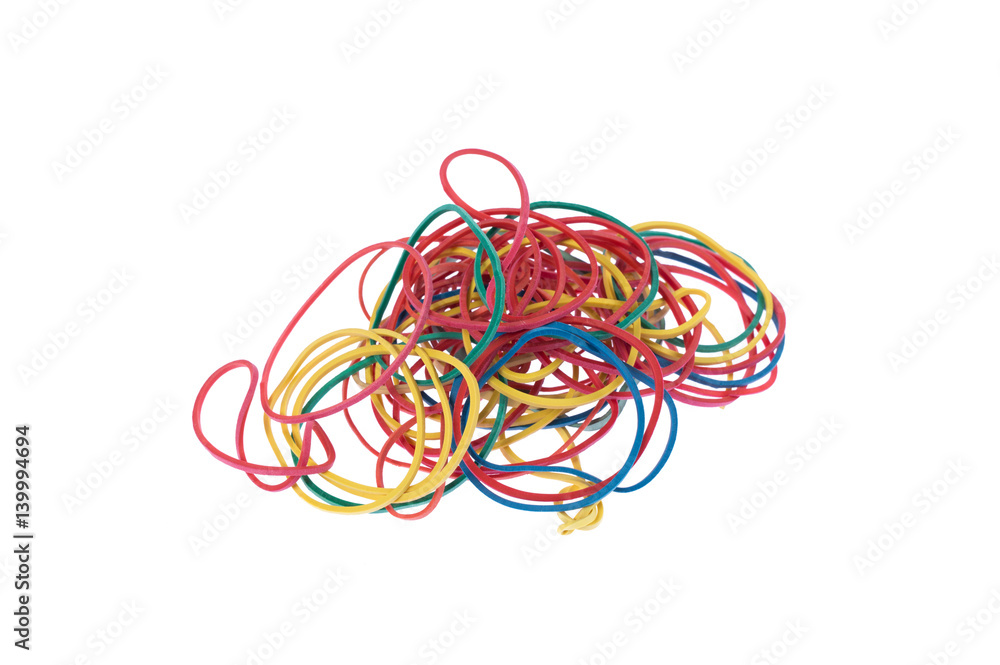 Rubber Band isolated on a white background Rubber Band isolated on a white background
