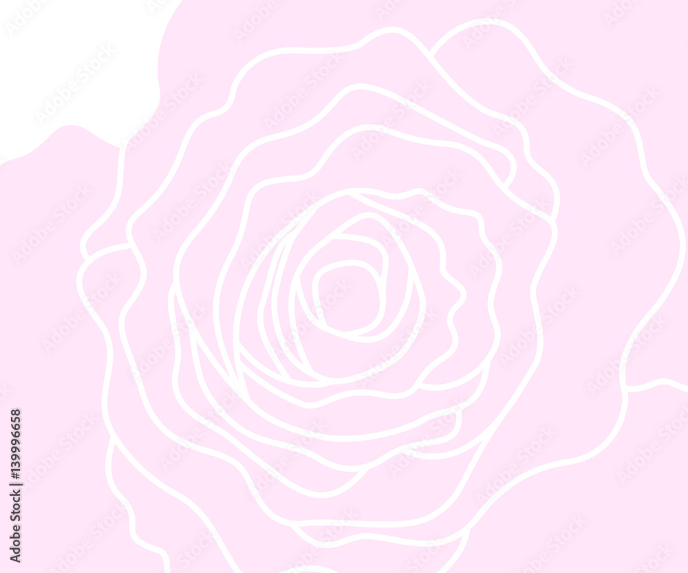 Vector pink rose background Vector pink rose background