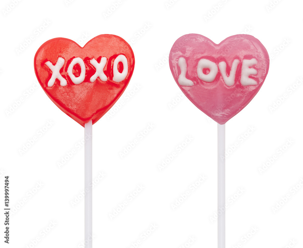 Valentines Candy Suckers