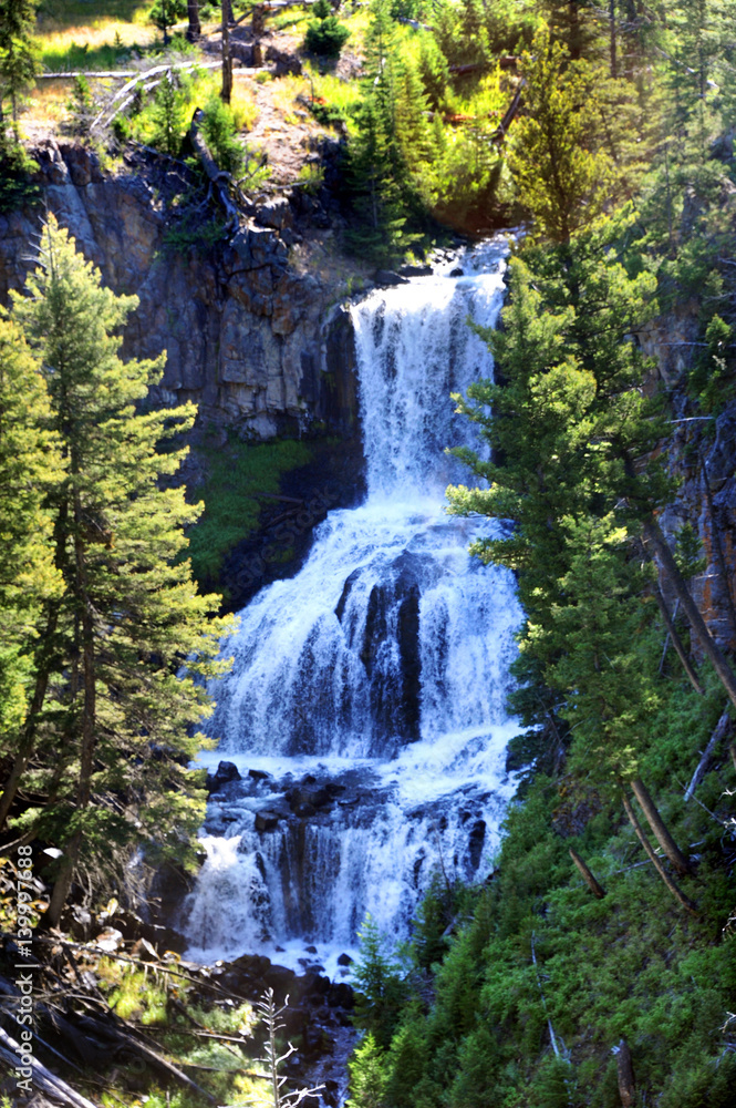 Obraz premium Falls in Yellowstone