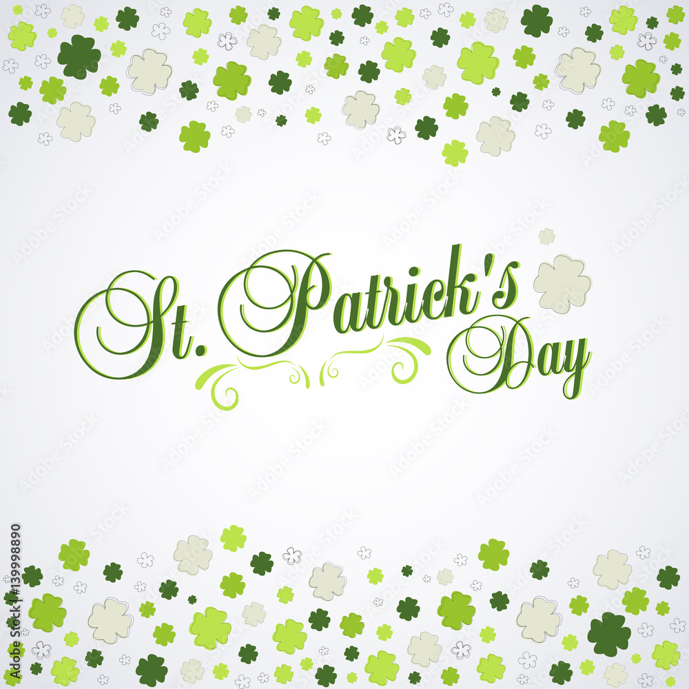Typographic map dedicated to St. Patrick's Day with green elements and symbols of the holiday as postcard, background, business cards Typographic map dedicated to St. Patrick's Day with green elements and symbols of the holiday as postcard, background, business cards