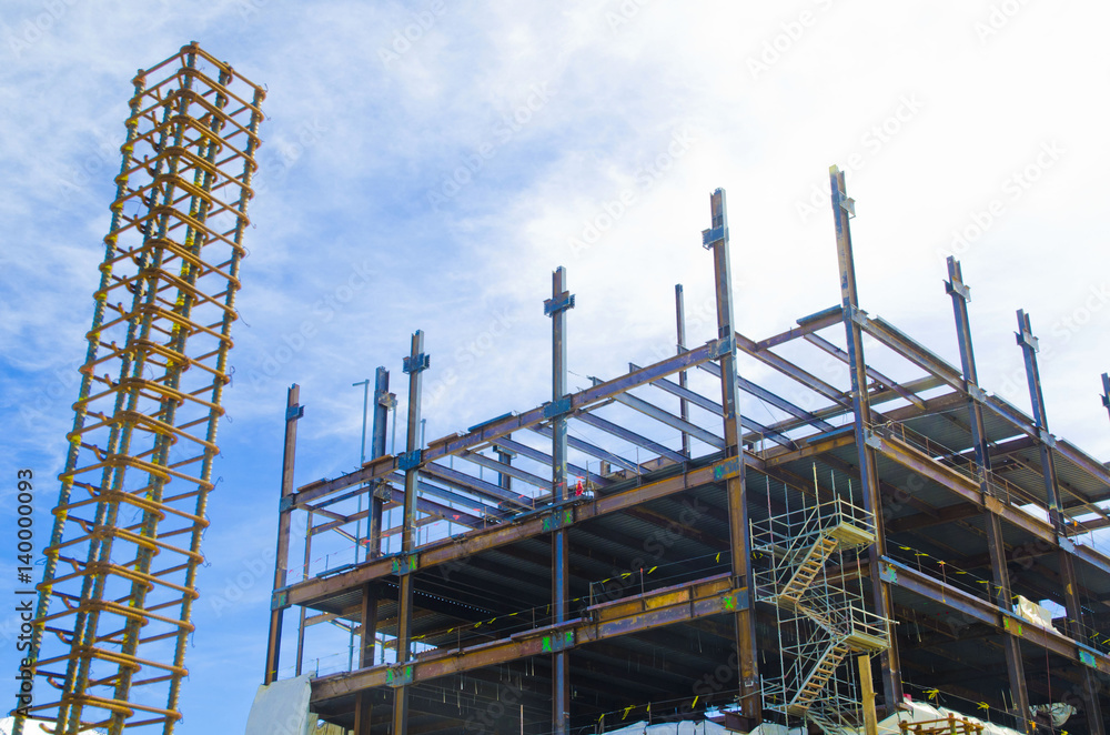 construction, unfinished, steel, metal, structure construction, unfinished, steel, metal, structure