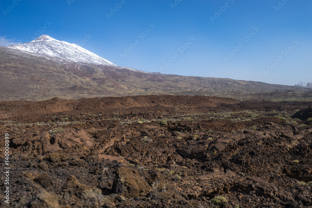 The texture of the volcanic lava in Tenerife Teide The texture of the volcanic lava in Tenerife Teide