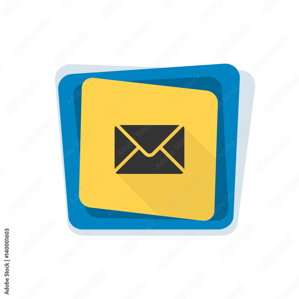 Mail button illustration Mail button illustration