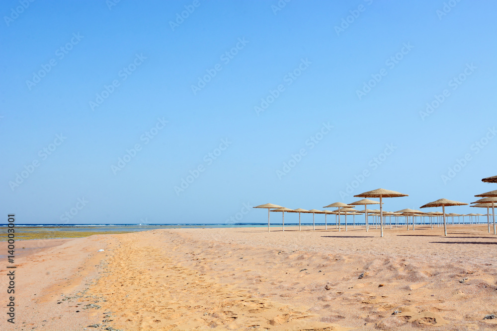 A deserted beach for relaxation A deserted beach for relaxation