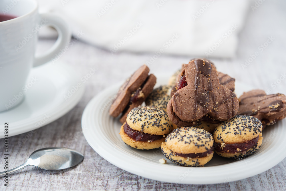 Fototapeta premium Sweet homemade cookies