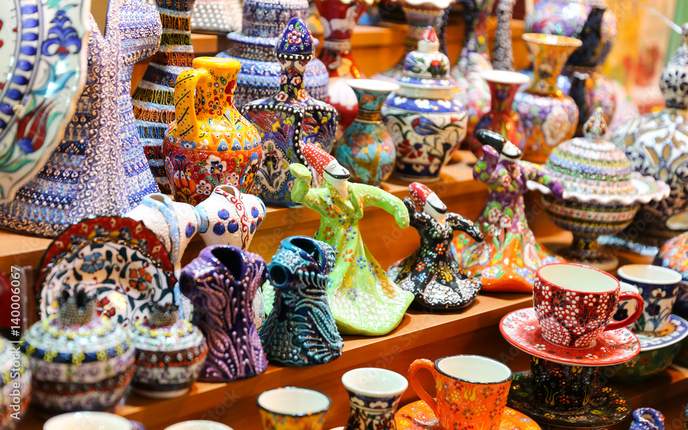 Turkish Ceramics in Spice Bazaar